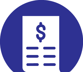 Icon of an invoice